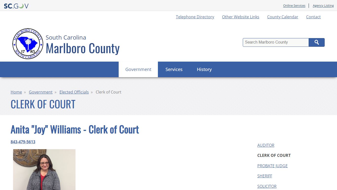 Clerk of Court | Marlboro County